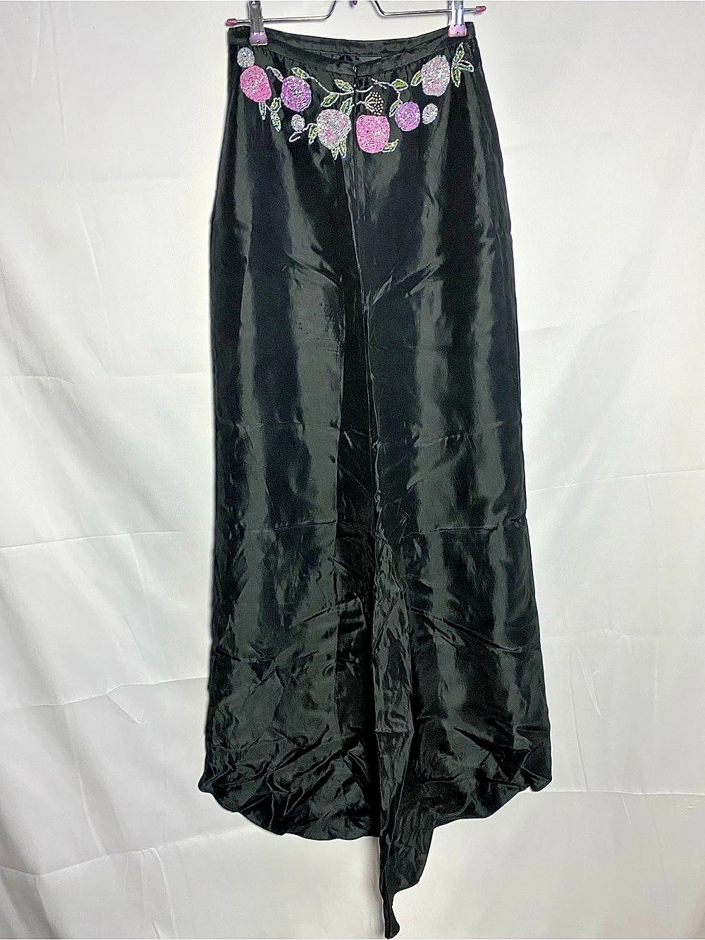 Nina Caracci Floral Skirt in Black Size 8
